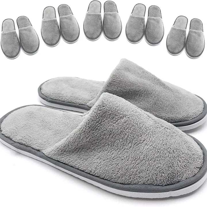 Multi-Color Soft Cotton Slippers – Unisex Indoor Spa & Home Slides